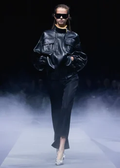 Rae Pant in Black Wool Silk
