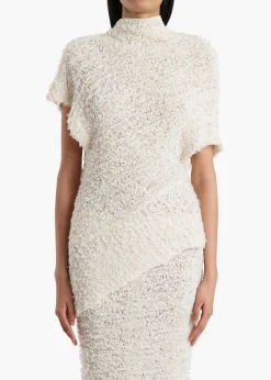 Rhodes Top in Ivory