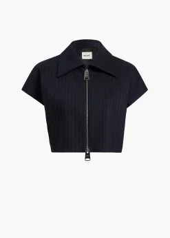 Robin Top in Navy and White Stripe