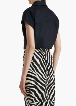 Robin Top in Navy and White Stripe