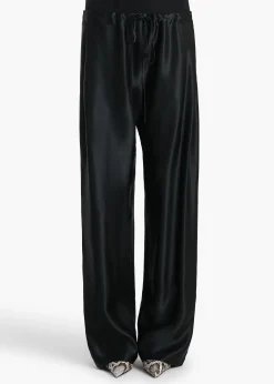 Rohen Pant in Black Satin