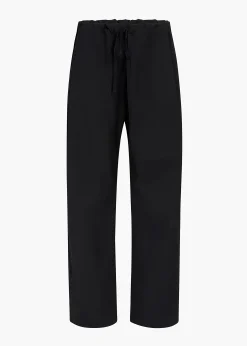 Rohen Pant in Black Tropical Wool