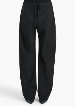 Rohen Pant in Black Tropical Wool