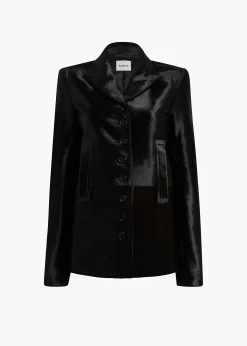 Saraphina Jacket in Chocolate Haircalf
