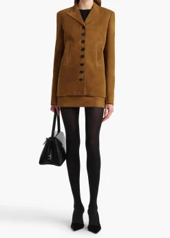Saraphina Jacket in Toffee Suede