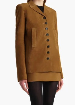 Saraphina Jacket in Toffee Suede