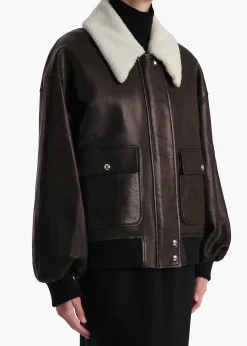 Shellar Jacket in Black Leather