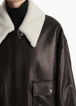 Shellar Jacket in Black Leather