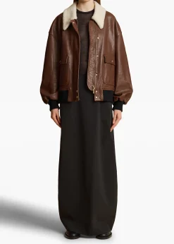 Shellar Jacket in Classic Brown Leather