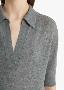 Shrunken Jo Sweater in Warm Grey