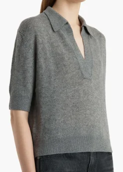 Shrunken Jo Sweater in Warm Grey
