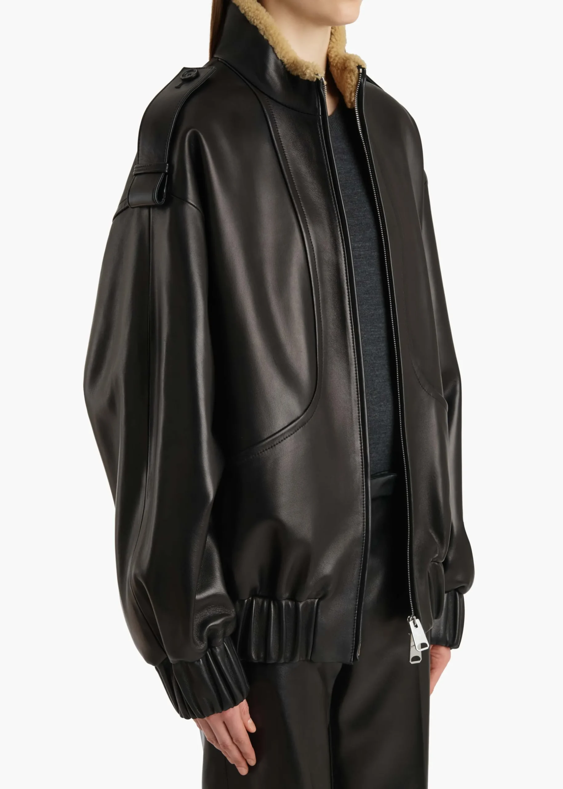 Sigi Jacket in Black Leather
