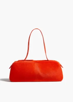 Simona Shoulder Bag in Persimmon Haircalf