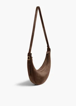 Small Augustina Crossbody Bag in Cedar Suede
