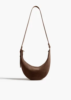 Small Augustina Crossbody Bag in Cedar Suede