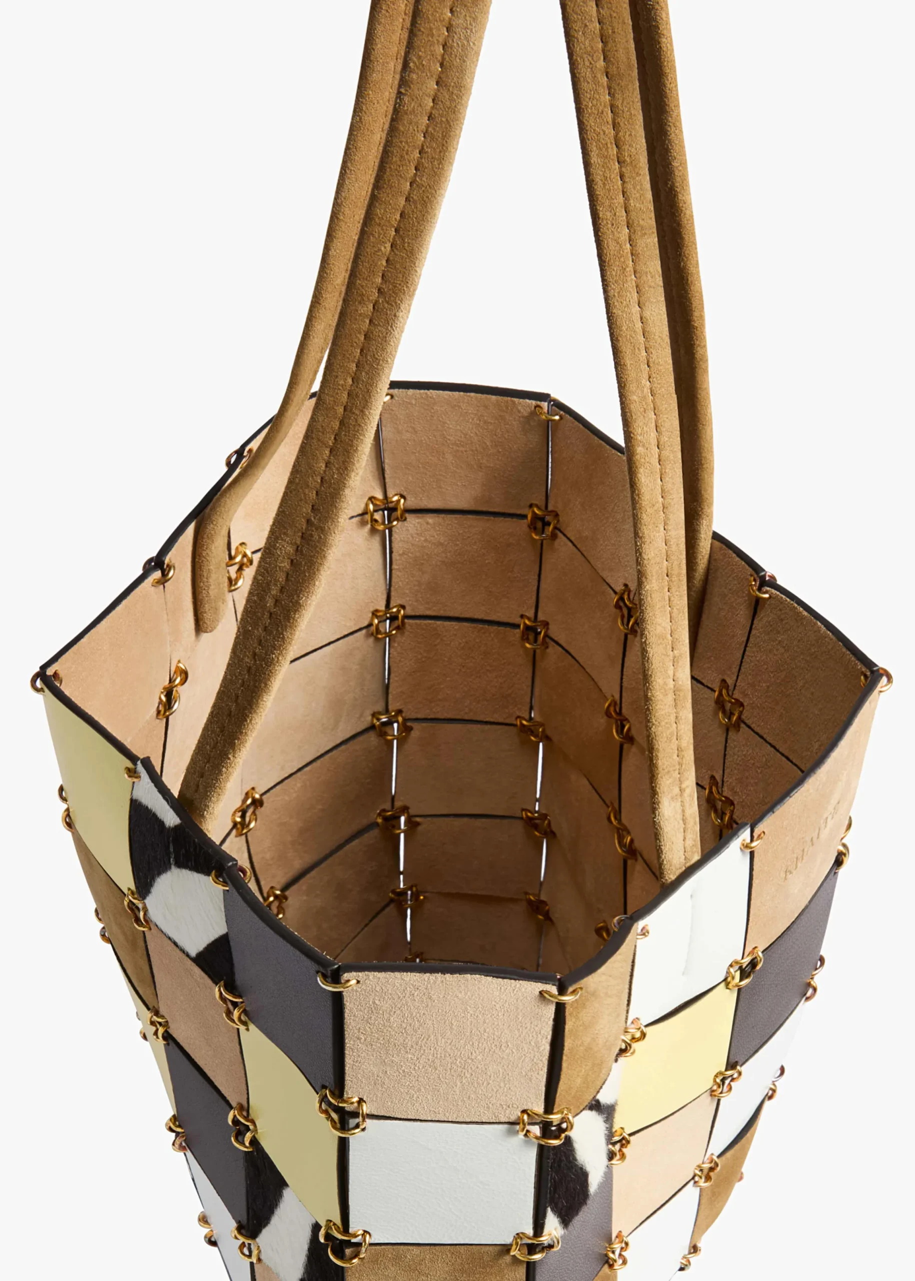 Small Emma Tote in Powder Multi Leather