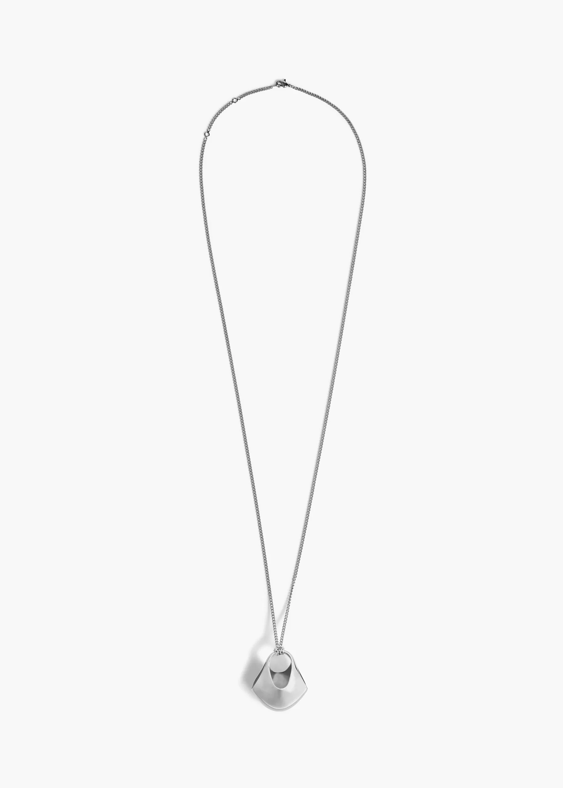 Small Lotus Pendant in Silver