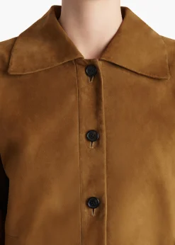 Sue Jacket in Toffee Suede