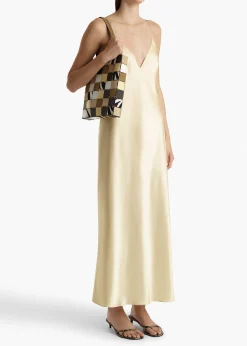 Taja Dress in Pale Yellow