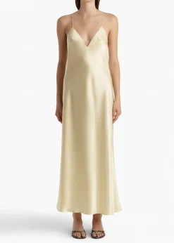 Taja Dress in Pale Yellow