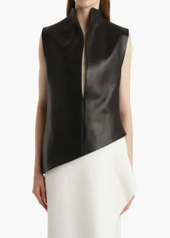 Von Top in Black Leather