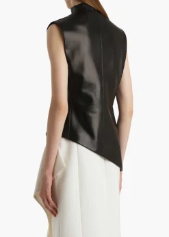 Von Top in Black Leather