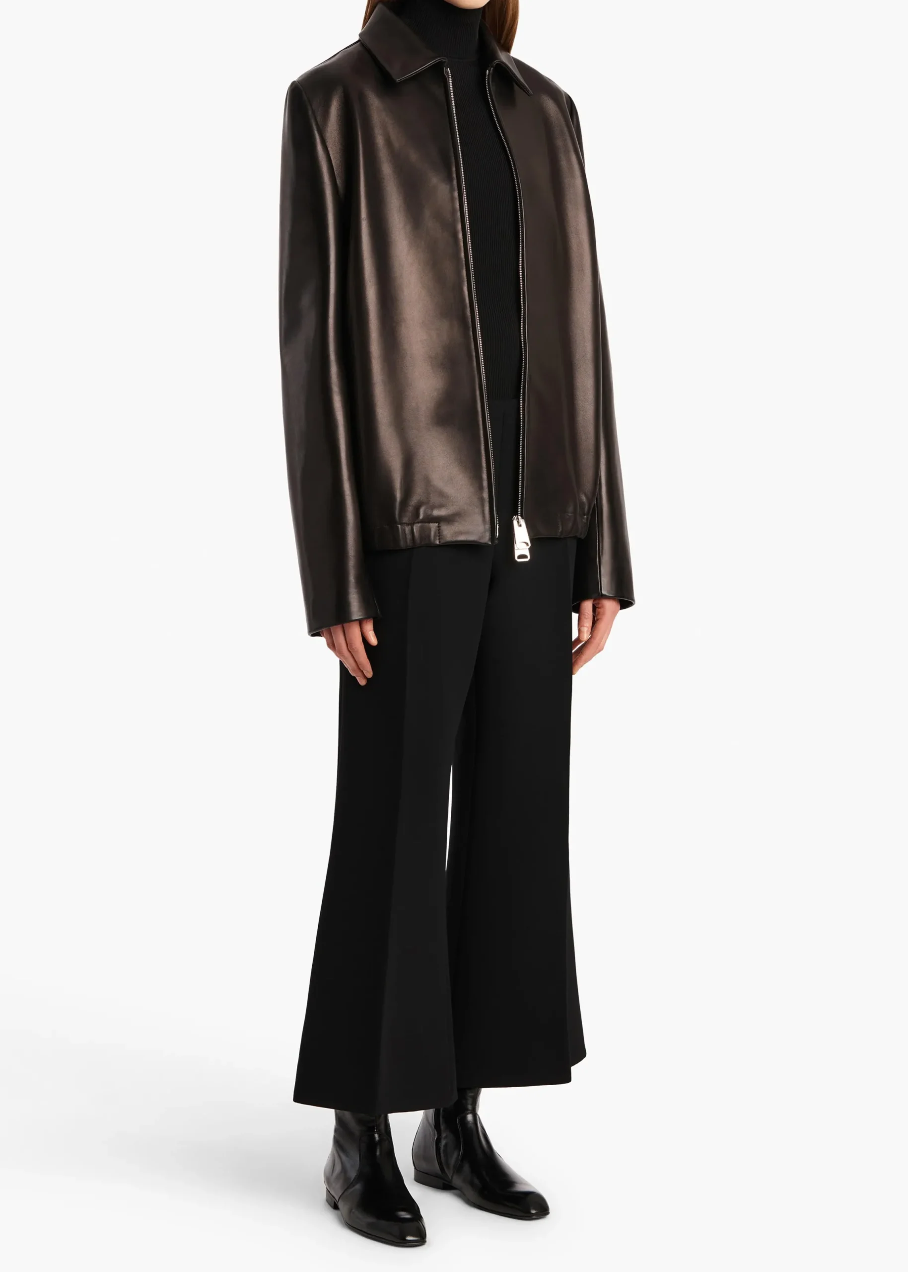 Walter Pant in Black Crepe