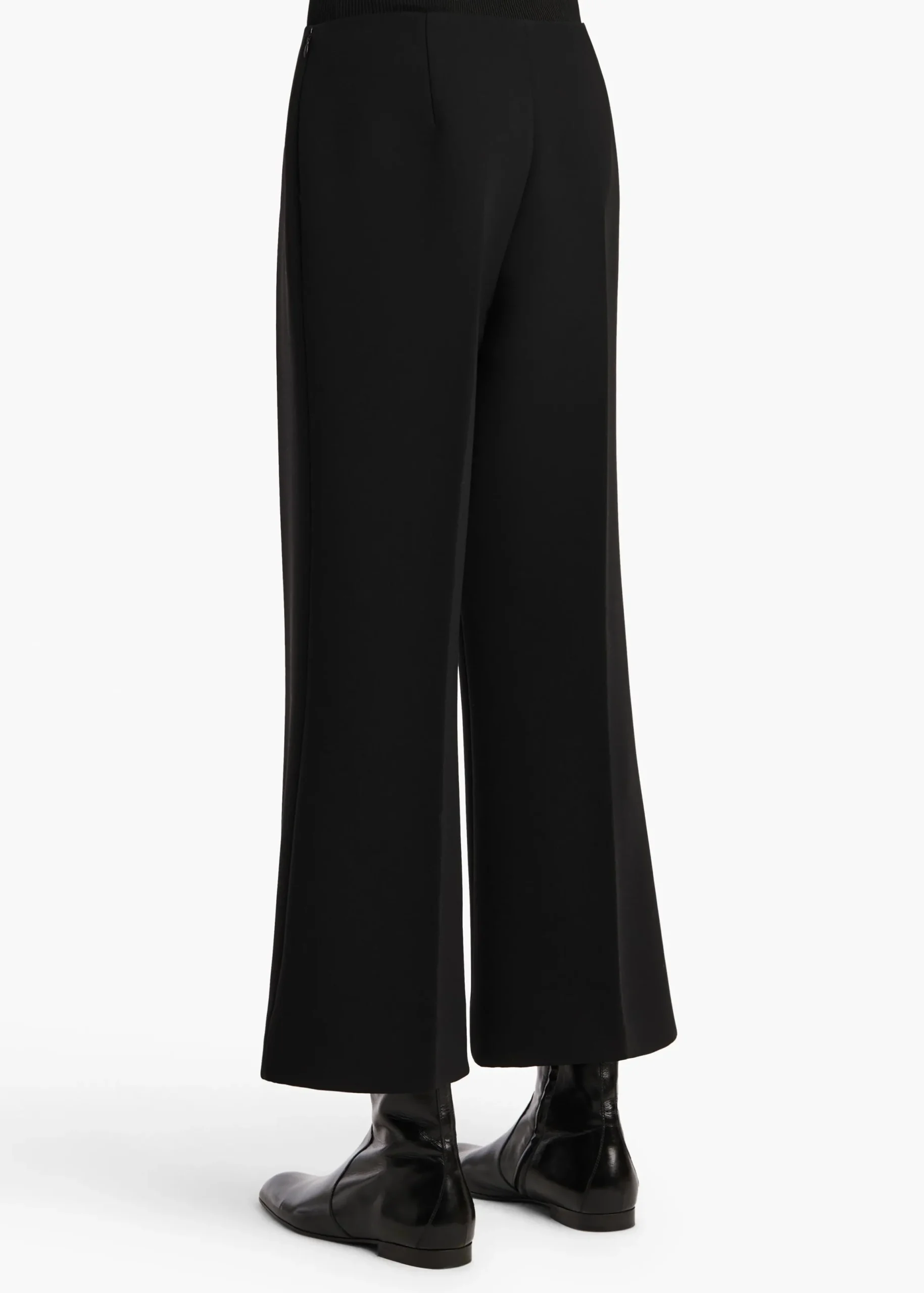 Walter Pant in Black Crepe