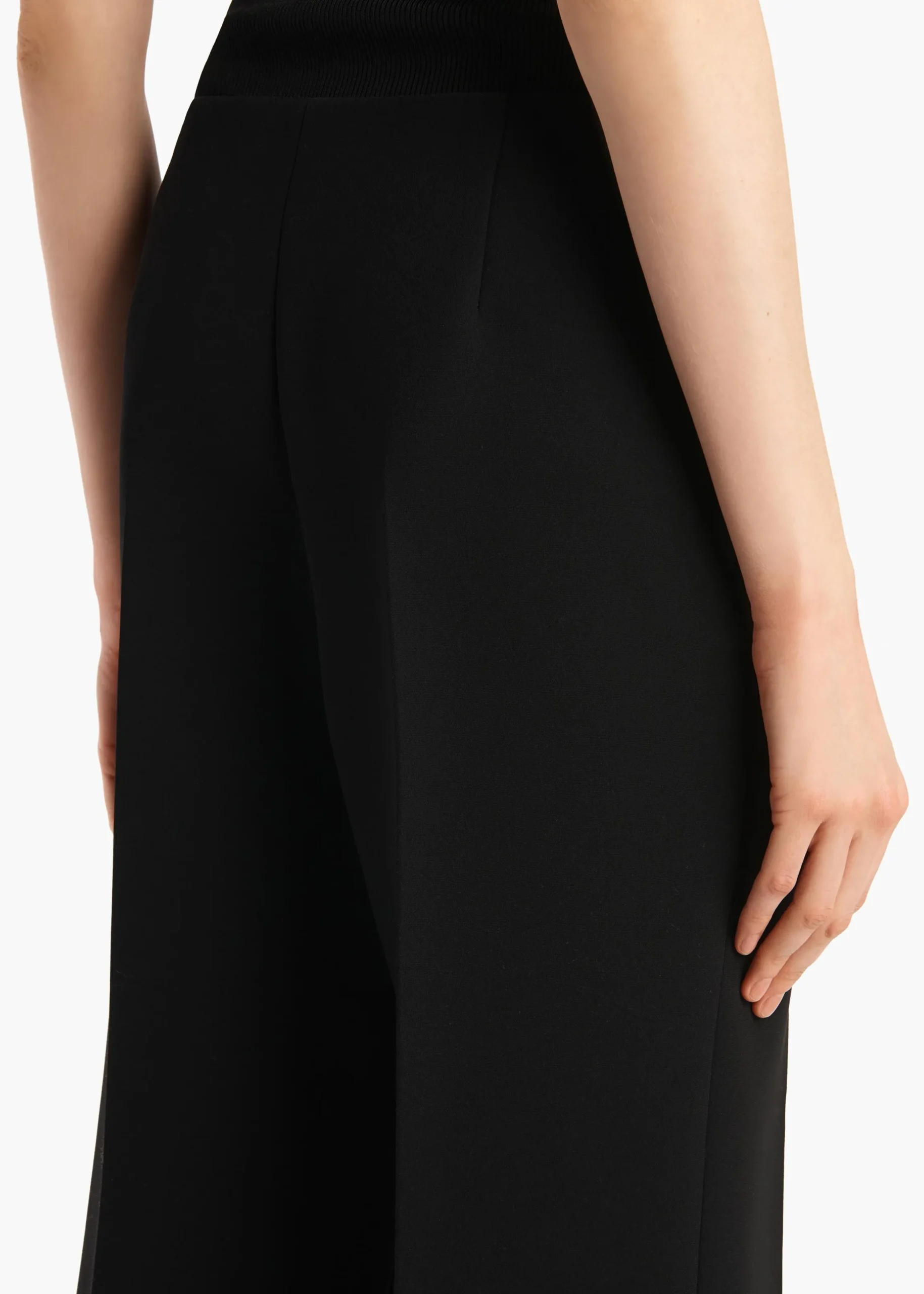 Walter Pant in Black Crepe